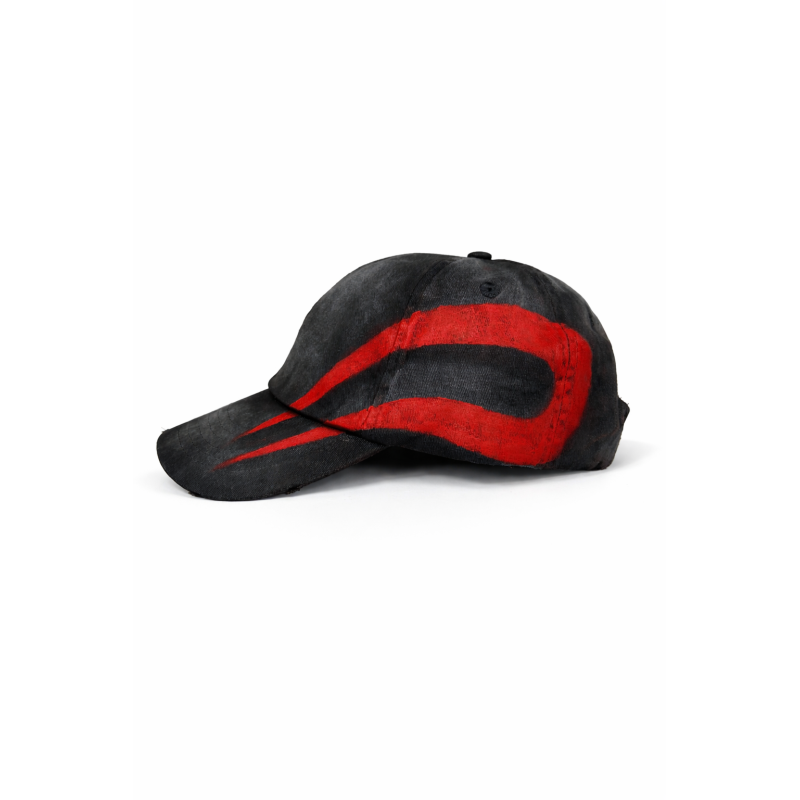 Cappellino ARDESIA Tolotta | Logo rosso dipinto a mano