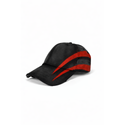Cappellino ARDESIA Tolotta | Logo rosso dipinto a mano